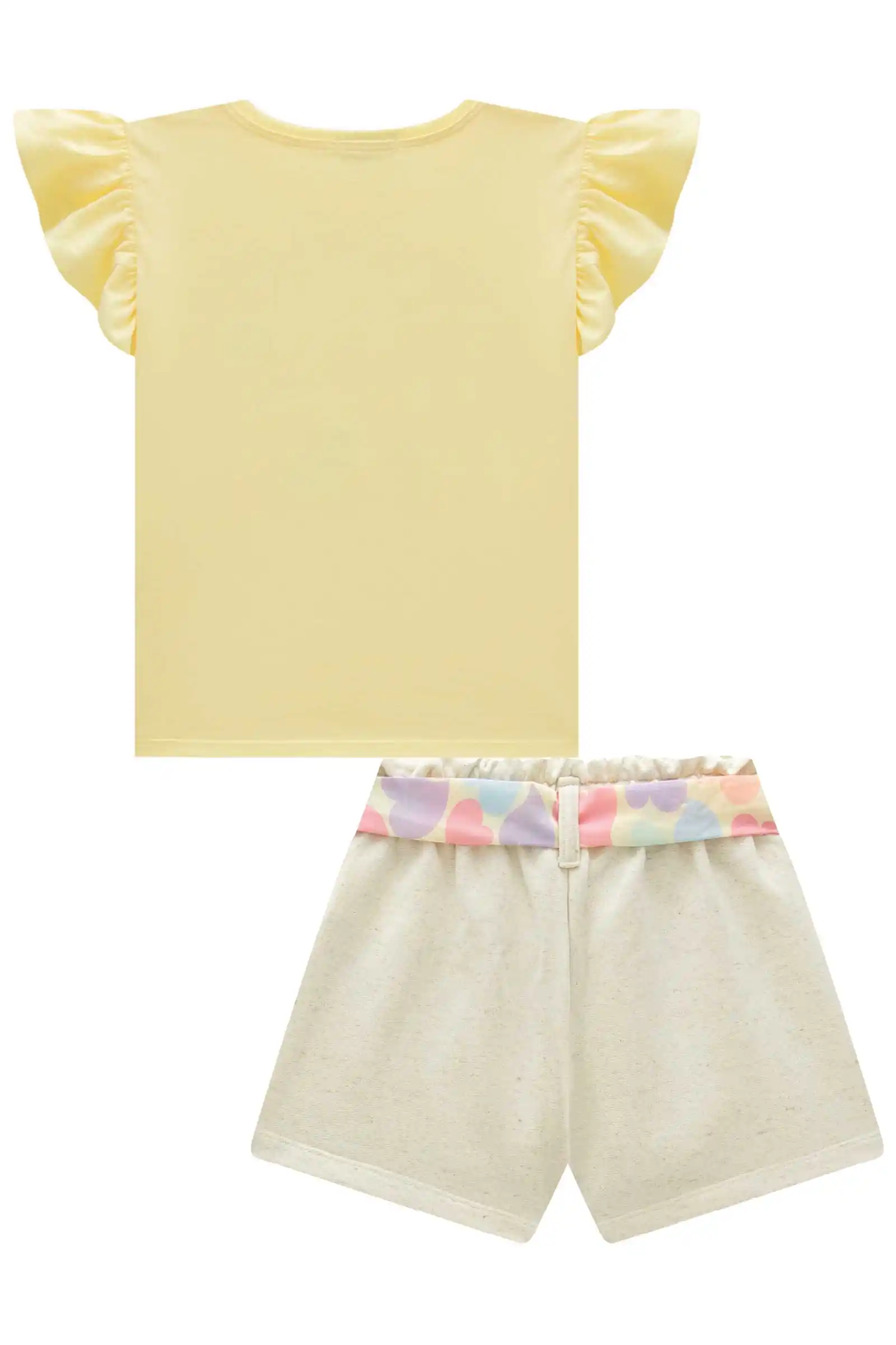 CONJUNTO AMARELO CLARO Pequenalau
