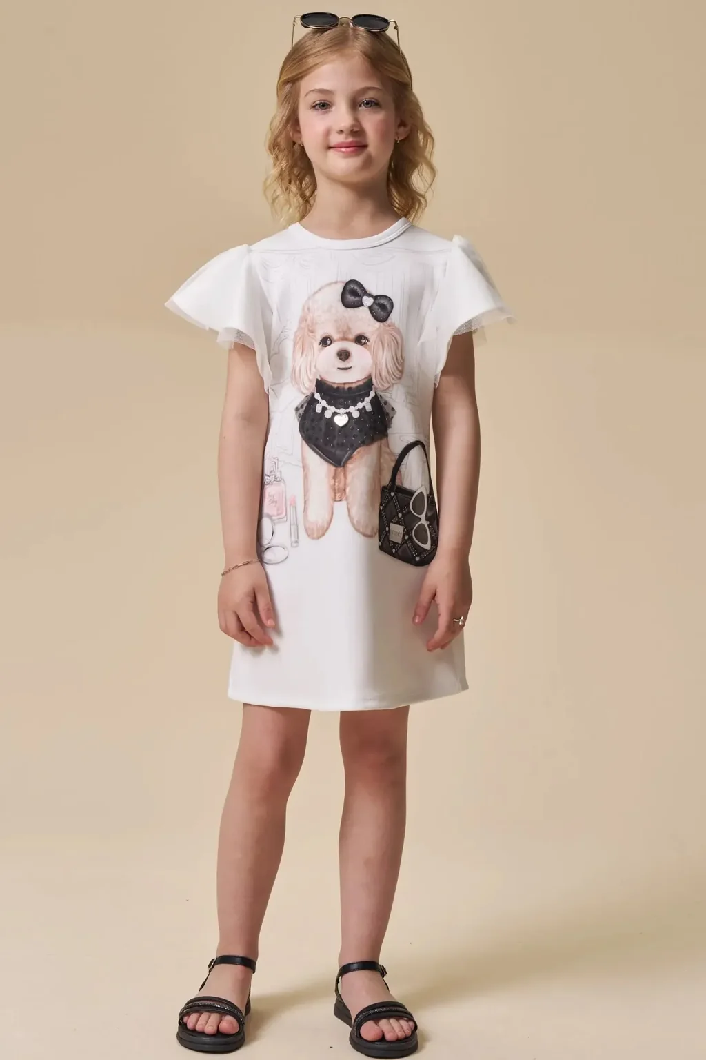 Vestido em Fly Tech 94911 Infanti Infantil Menina Pequenalau
