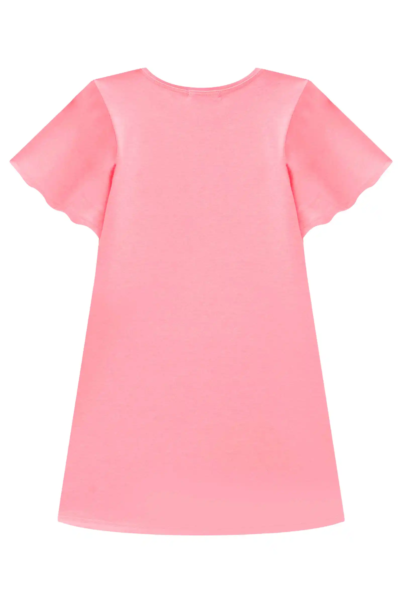 VESTIDO ROSA NEON COM PULSEIRAS Pequenalau