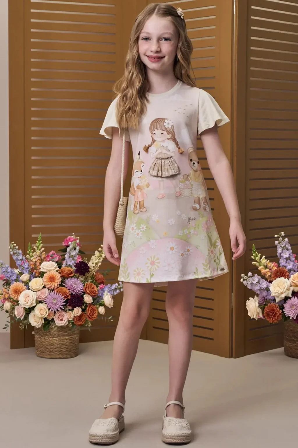 Vestido Menininha em Malha Power 99146 Infant Pequenalau