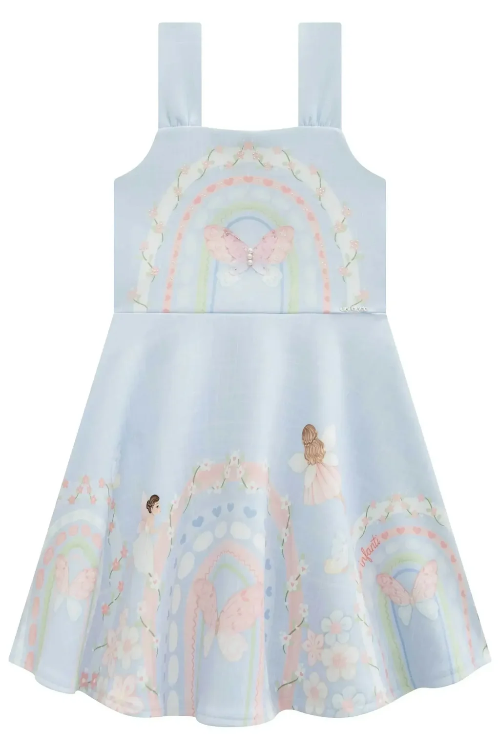 Vestido em Fly Tech 95861 Infanti Infantil Menina Pequenalau