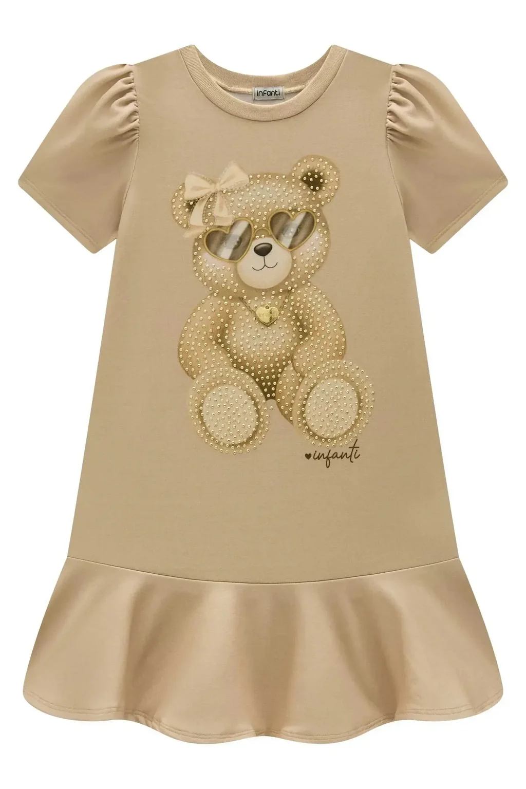 Vestido em Molecotton 98986 Infanti Pequenalau