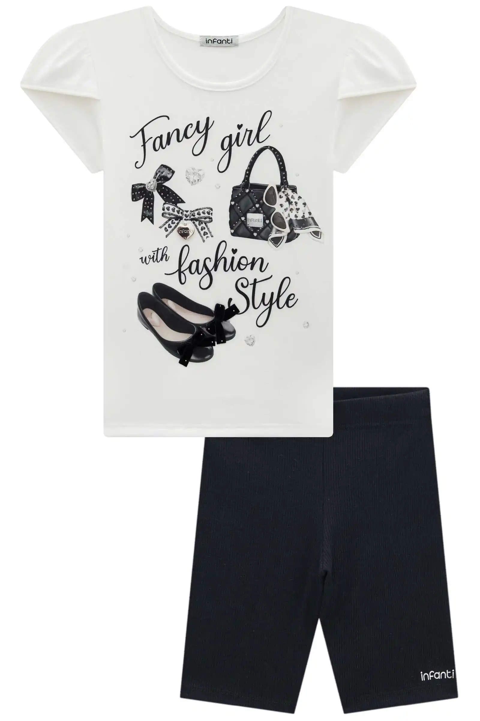 CONJUNTO BIKER PRETO Pequenalau