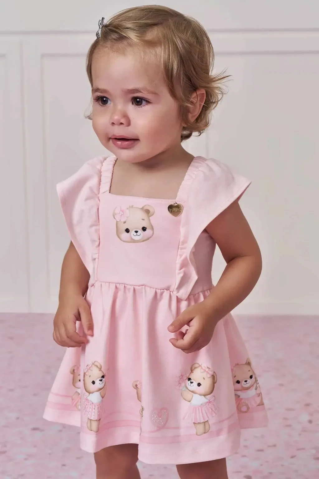 Vestbody Ursinha em Cotton 98592 Infanti Pequenalau