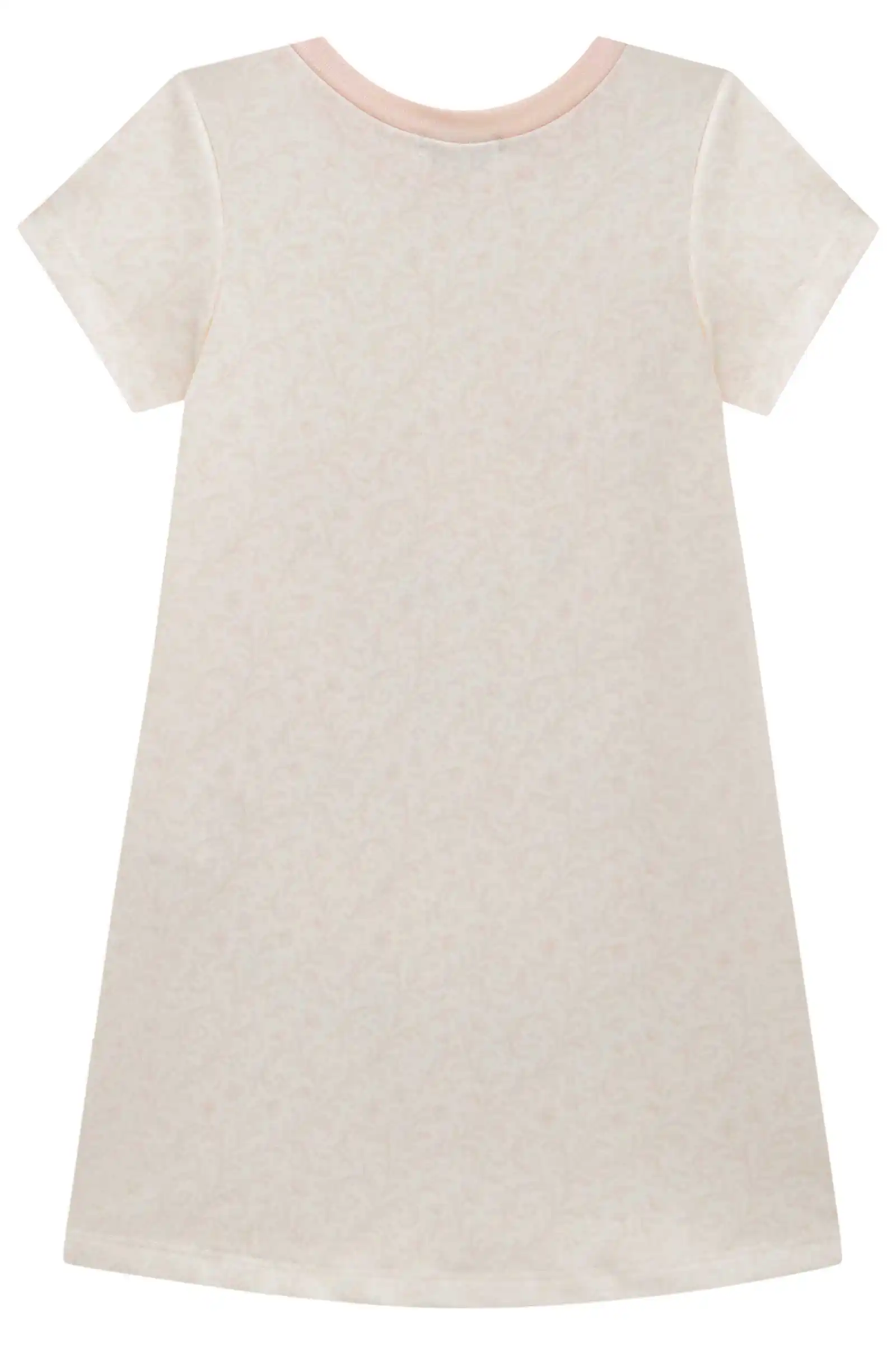 VESTIDO EM MOLECOTTON URSO ROSA Pequenalau