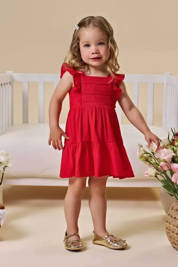 Vestido em Blend de Viscose 96604 Infanti