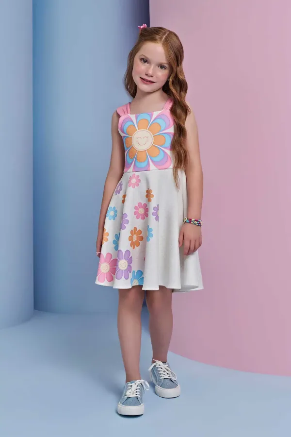 Vestido com Flores