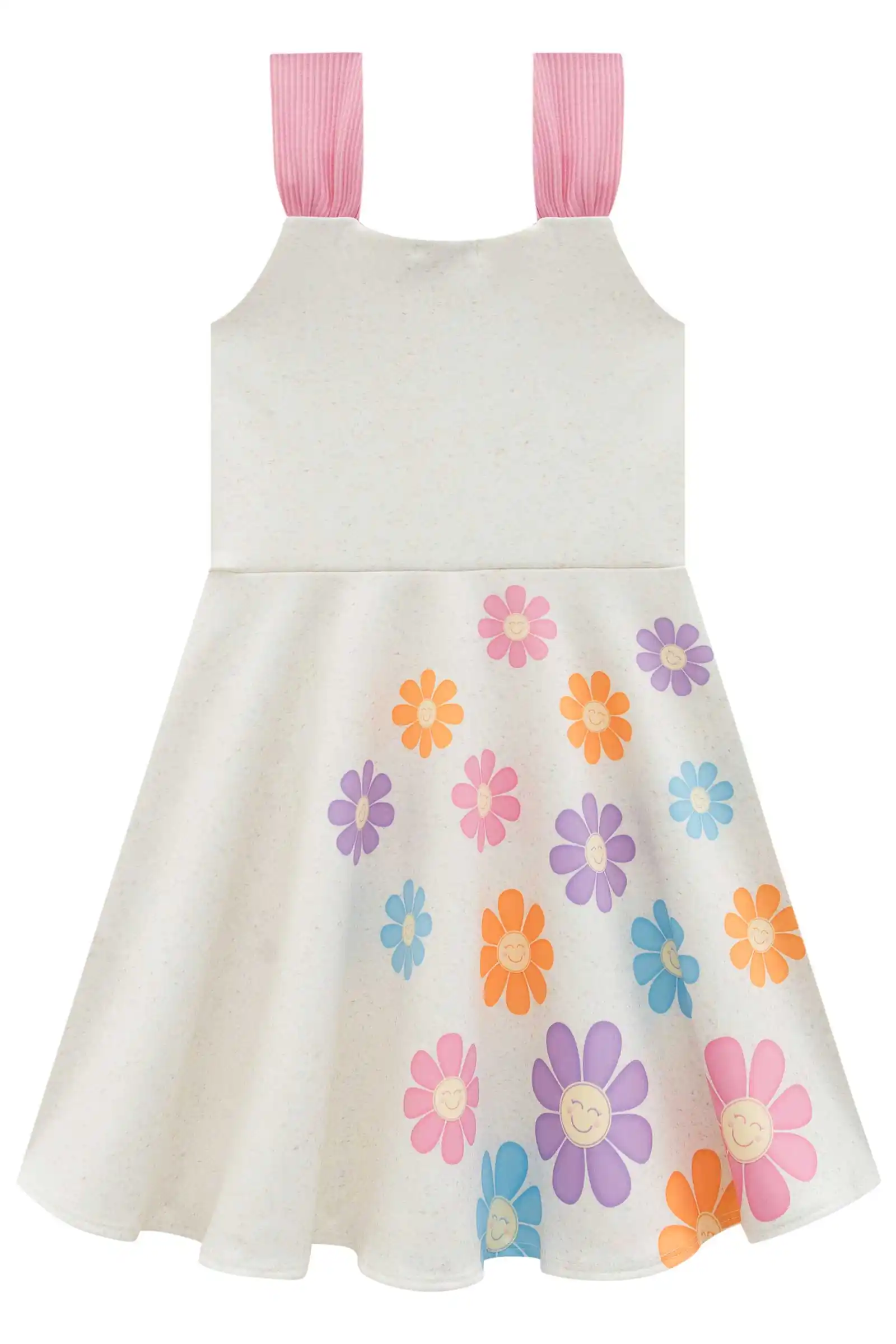 VESTIDO COM FLORES Pequenalau