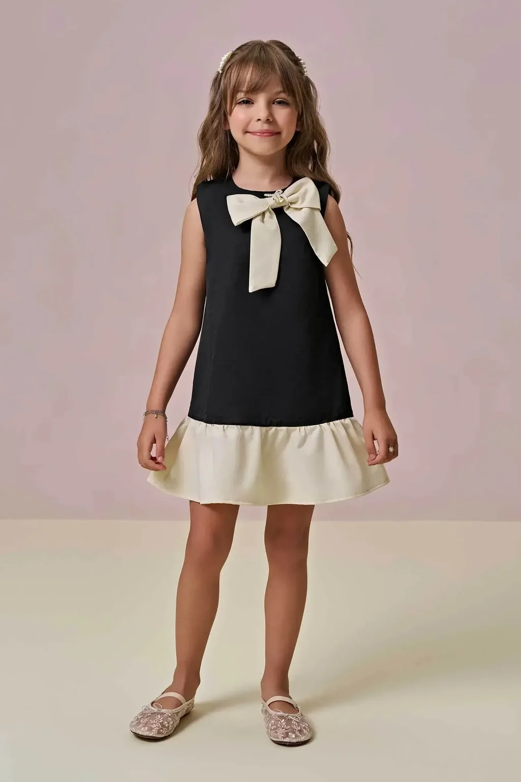 Vestido em Alfaiataria 97296 Infanti Infantil Menina Pequenalau